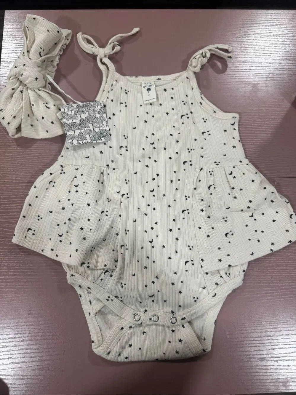Kate Quinn 2T Stars Tie Strap Ballerina